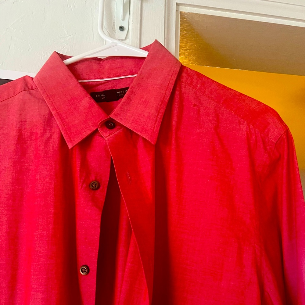 Men's Red Dress Shirt